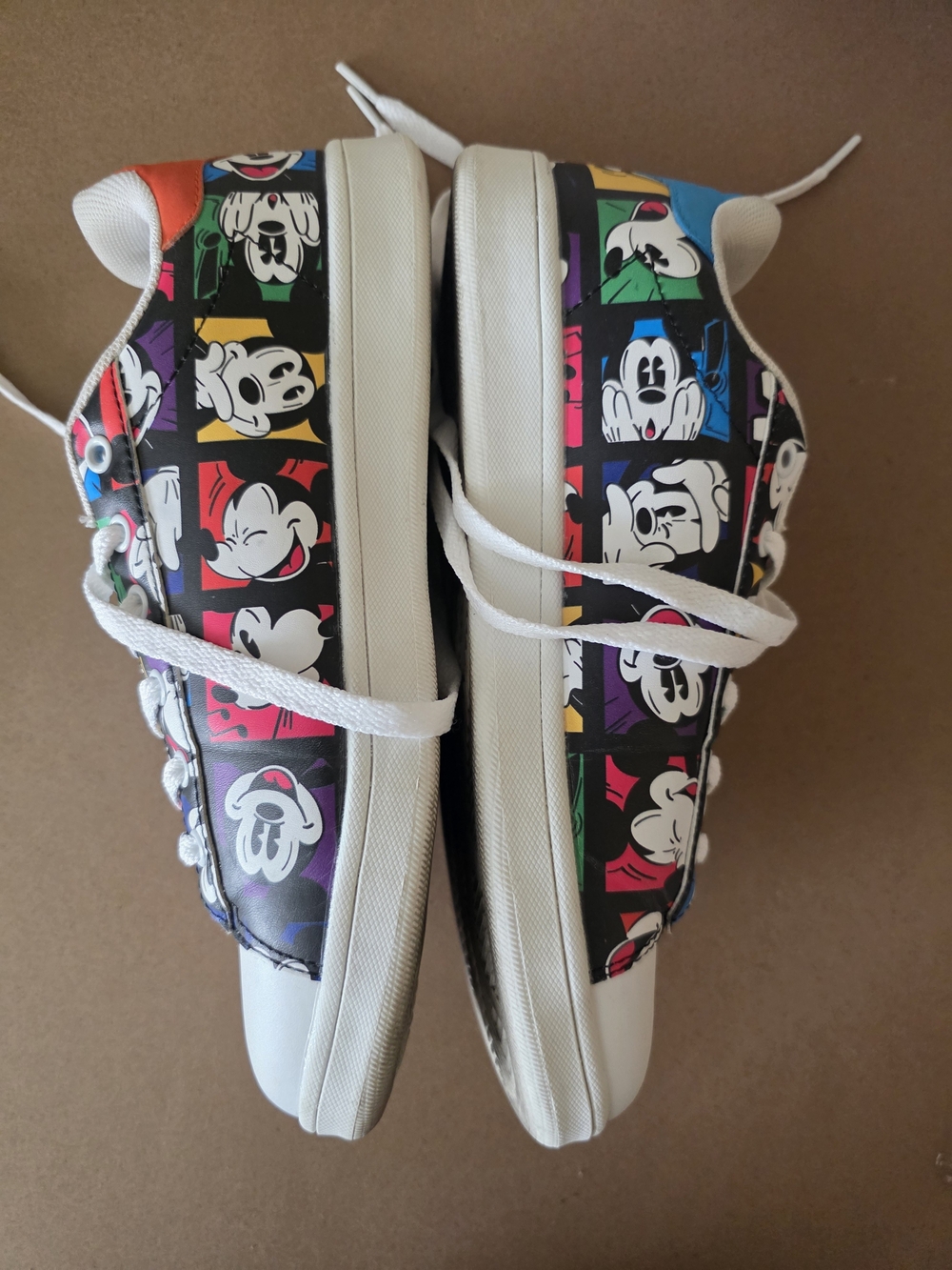 Disney Paris White w Multicolor Pop Mickey Mouse Disneybound Size 38~8 Womens